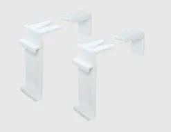 Klemmhalter für Rollos Weiß