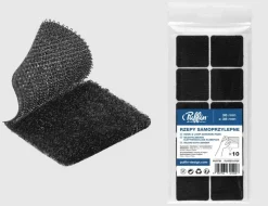 Klettpads Schwarz selbstklebend