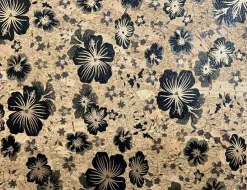 Korkstoff Blumen Braun, Schwarz