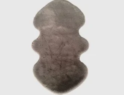 Kunstfellteppich Mia Grau 55x95cm