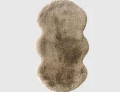 Kunstfellteppich Mia Hellbraun