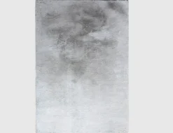 Kunstfellteppich Mia Silber, Schwarz