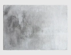 Kunstfellteppich Mia Silber, Schwarz