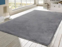 Kunstfellteppich Softy Grau
