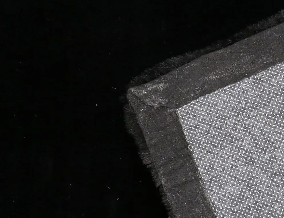 Kunstfellteppich Softy Schwarz