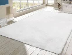 Kunstfellteppich Softy Weiß