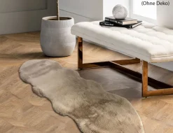 Kunstschaffell Beige 55x160cm