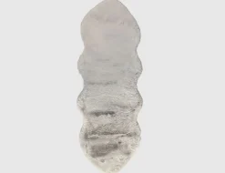 Kunstschaffell Grau 55x160cm