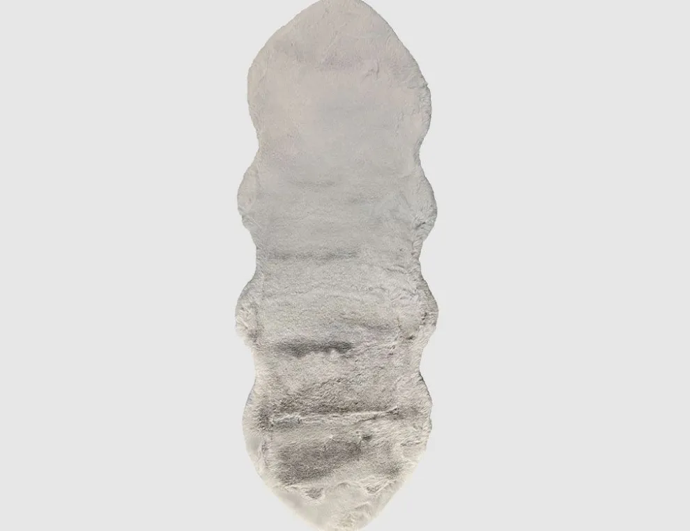 Kunstschaffell Grau 55x160cm