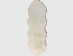 Kunstschaffell Weiß 55x160cm