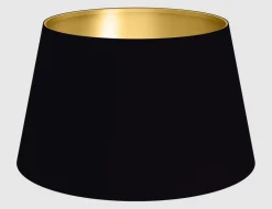 Lampenschirm Schwarz, Gold