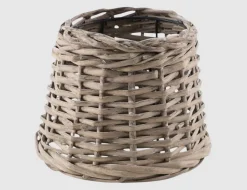 Lampenschirm Vintage Bast Grau
