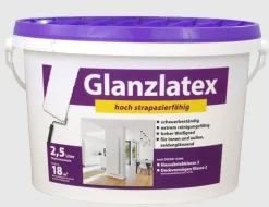 Latexfarbe Weiß hochglanz