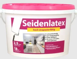 Latexfarbe Weiß seidenglanz