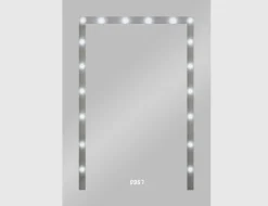 LED Badspiegel Time Light