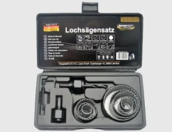 Lochsägesatz im Koffer