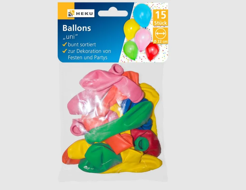 Luftballons 15 Stück Bunt