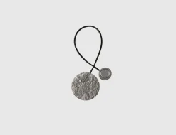 Magnet-Raffhalter Stein Silber