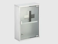 Medizinschrank-Metall-Glastür