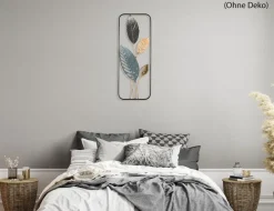 Metallbild Blätter 29x74cm