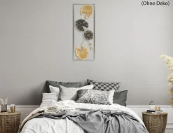 Metallbild Blumen 29x74cm