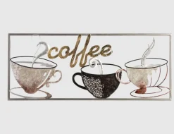 Metallbild Coffee 25x61cm