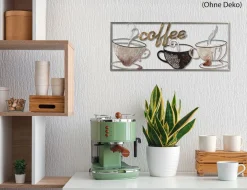 Metallbild Coffee 25x61cm