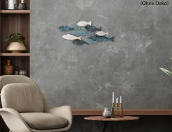 Metallbild Fische 29x74cm