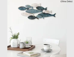 Metallbild Fische 29x74cm