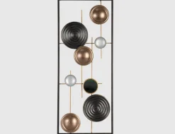 Metallbild Geometrische Formen 25x61cm