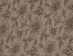 Musselin Double Gauze Blume Braun