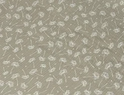 Musselin Double Gauze Pusteblume Taupe