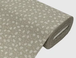 Musselin Double Gauze Pusteblume Taupe