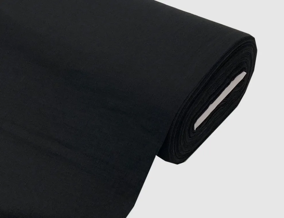 Musselin Double Gauze Schwarz