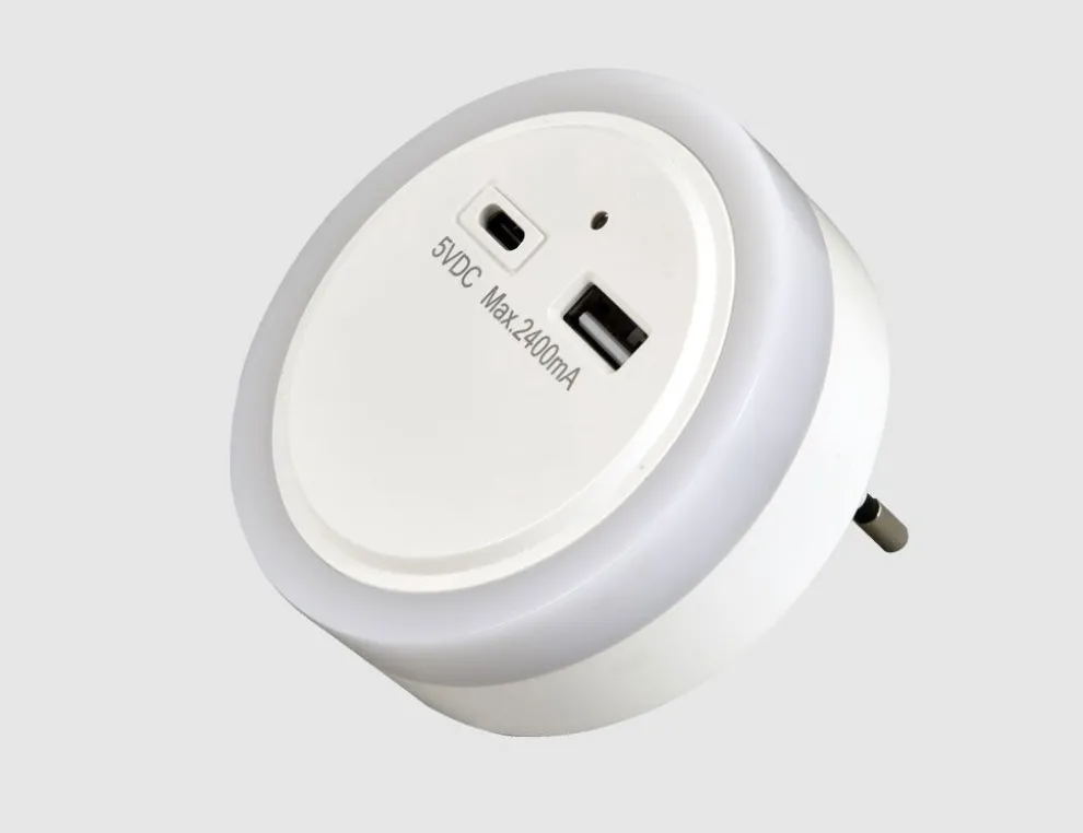 Nachtlicht LED USB-C/A