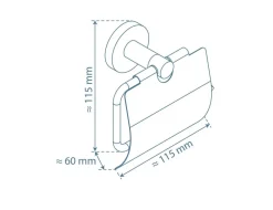 Papierrollenhalter London mit Deckel