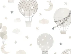 Papiertapete Ballons Beige