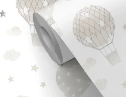 Papiertapete Ballons Beige