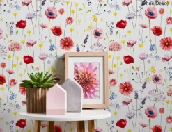 Papiertapete Blume Multi