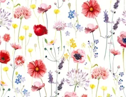 Papiertapete Blume Multi