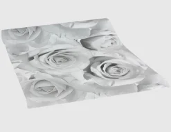 Papiertapeten Rosen grau