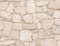 Papiertapete Stein Beige
