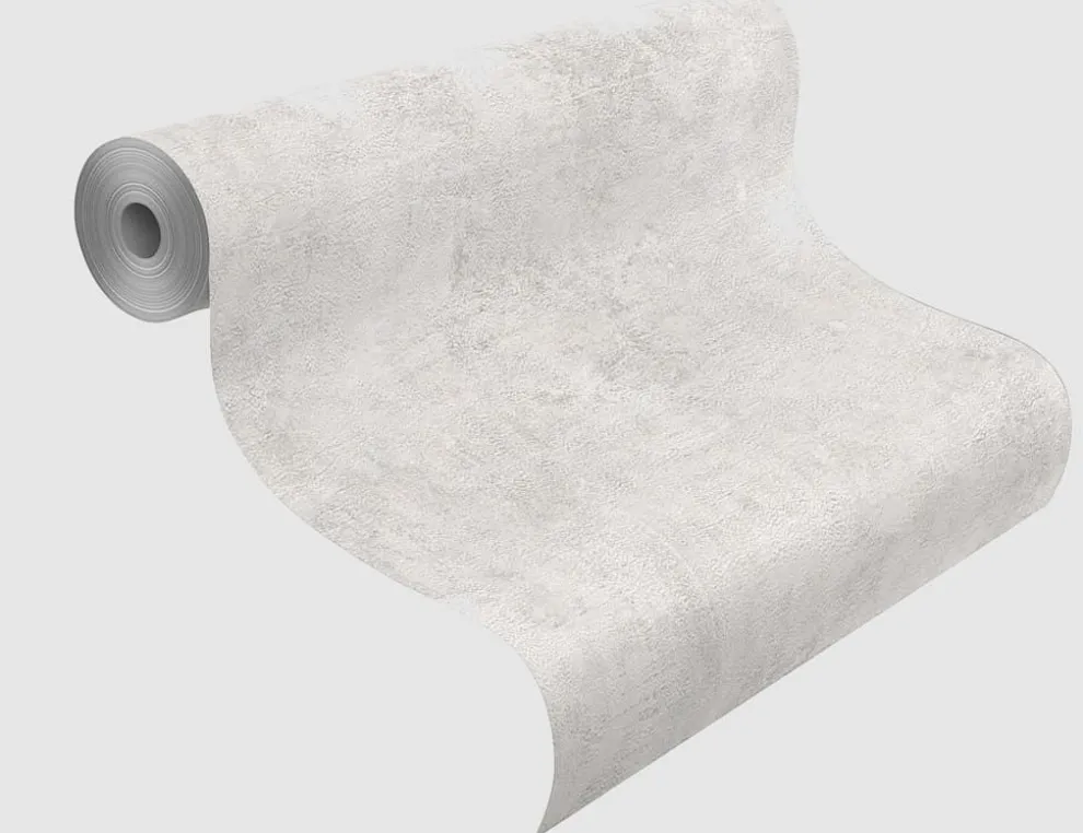 Papiertapete Uni Grau