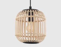 Pendelleuchte Holz Natur Ø 21cm
