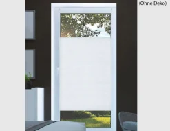 Plisseeanlage weiß