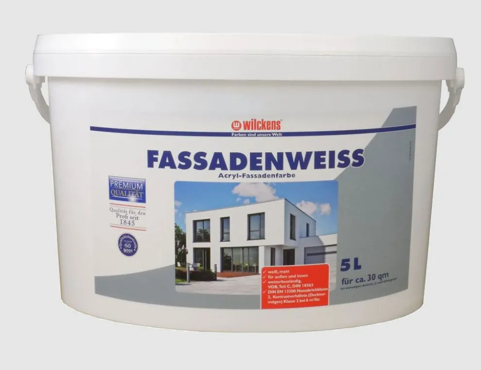 Premium Fassadenfarbe weiß