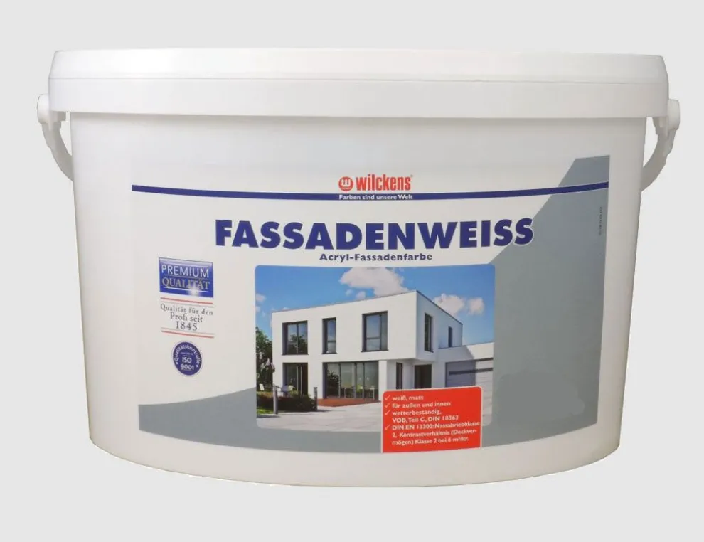 Premium Fassadenfarbe weiß
