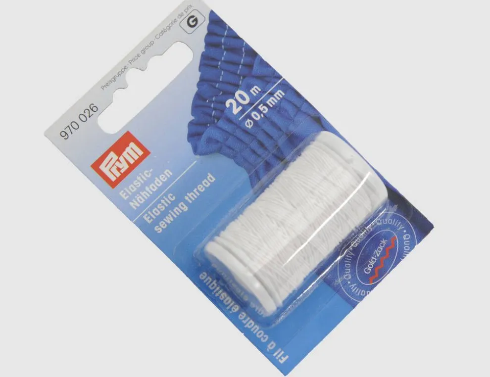 Prym Elastic Nähfaden weiß