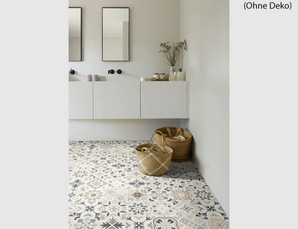 PVC Calypso Tile Beige, Grau 2m