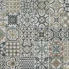 PVC Calypso Tile Oliv, Beige 2m